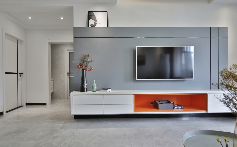 現代簡約電視背景墻設計，理念與實用美學的完美融合