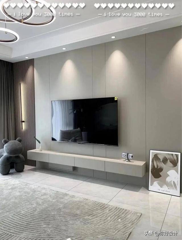 木飾面電視背景墻，時尚與實用完美融合