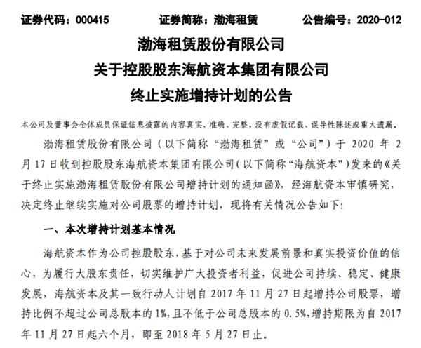 渤海最新公告信息更新，渤海公告最新動態