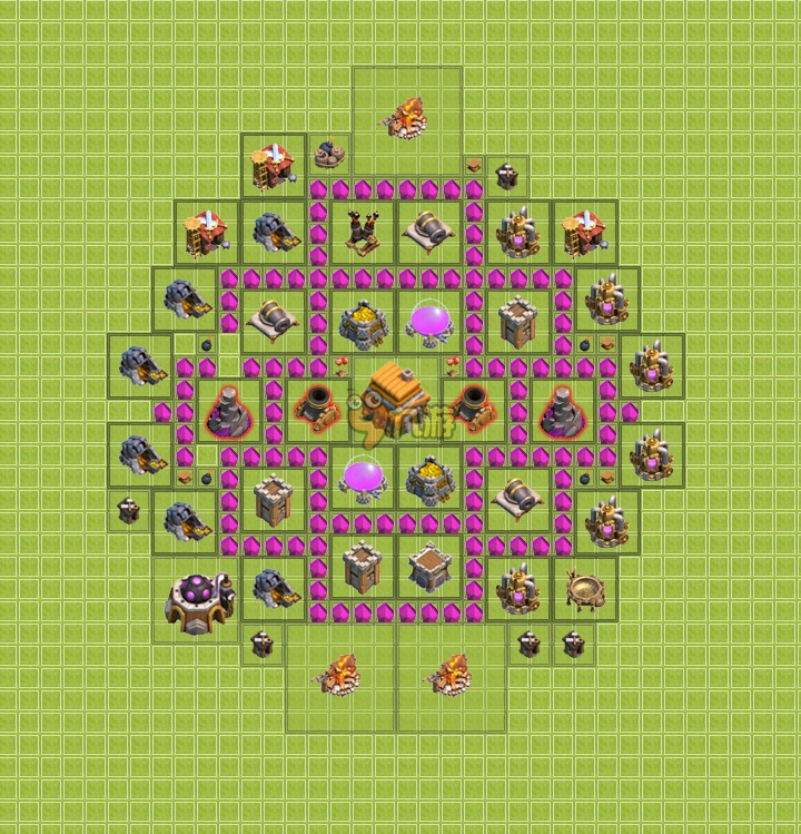 部落沖突6本布陣圖，科技重塑戰略防御，全新游戲魅力體驗攻略