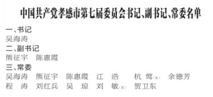 孝感市委常委名單最新更新及獲取步驟指南